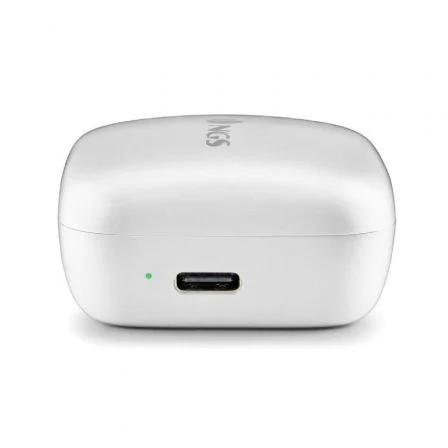 NGS Ártica Move Auriculares Bluetooth 5.3 True Wireless, Blanco, Estuche Carga 400mAh (28h Autonomía), Reducción Ruido ENC, Sensor Táctil, Almohadillas S/M/L, ARTICAMOVEWHITE